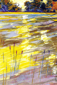 Le reflet jaune 1999 - Pastel sec
C.P
64*50
