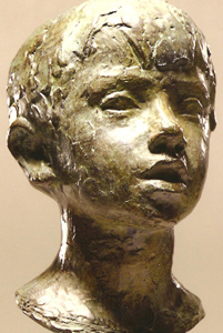 Buste de Nicolas W. 1965 - Fonte à la cire perdue 
Fonderie Valsuani
Galerie Heitz – Palais de Rohan
26*15*18
